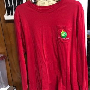 Southern Tide XL Long Sleeve Christmas Tee
